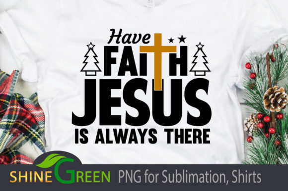Christmas Jesus Cross Faith Quote Graphics