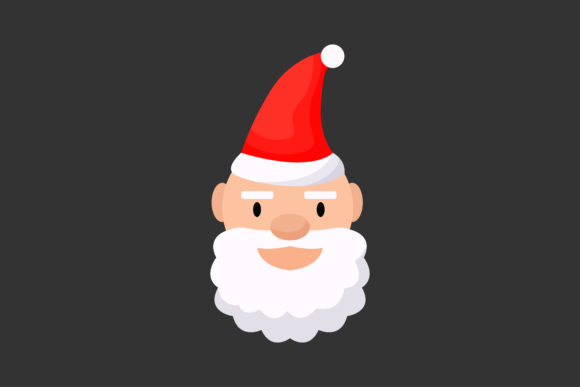 Christmas Santa Claus in His Red Hat: Graphics & Icons Review