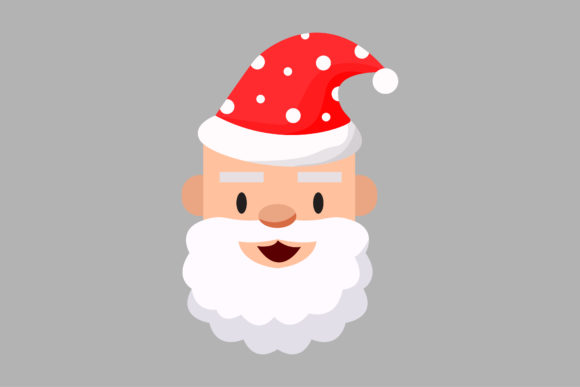 Christmas Santa Claus Polkadot Motif Hat Graphics Icons