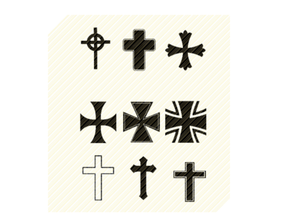Crosses Set Bundle Graphic for Crafts and Graphics