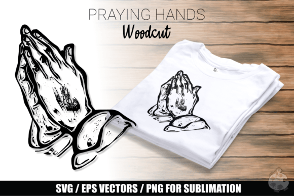 Praying Hands Christian Faith Cut File Graphics Review for Crafts