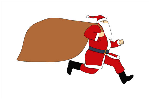 Red Santa Christmas Bring Gifts: Graphics & Illustrations Review