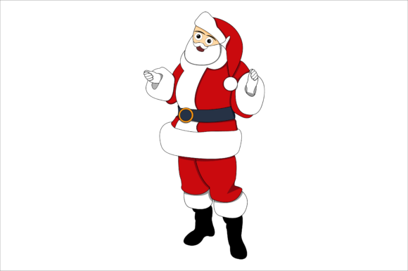 Red Santa Happy Christmas Graphics & Illustrations Review