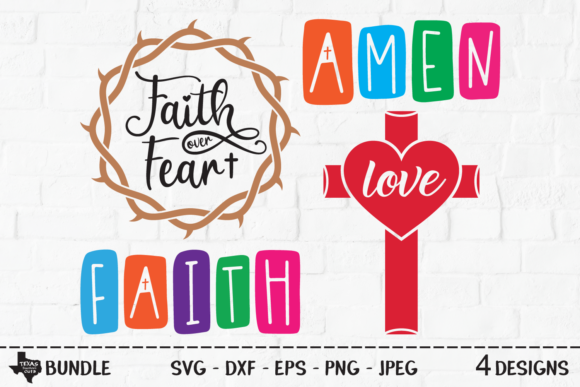 Religious Bundle: Christian Graphics for Crafts